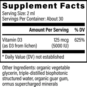 Plant-based Vitamin D3 used in Global Healing supplement