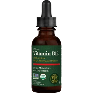 Global Healing Organic Vitamin B12 Liquid supplement bottle