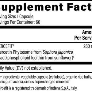Plant-based quercetin flavonoid ingredient structure and sources