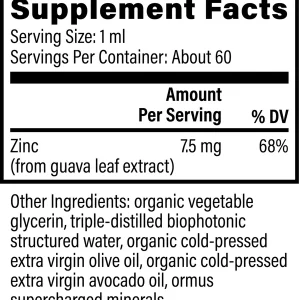 Zinc mineral used in Global Healing Liquid Zinc supplement