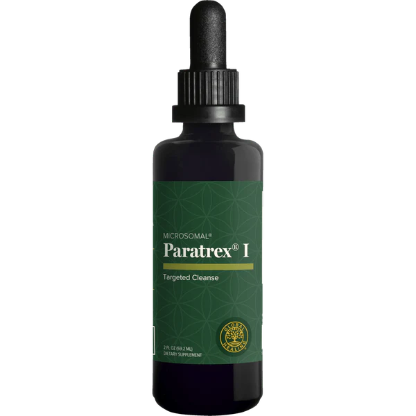 Global Healing Paratrex I Targeted Cleanse herbal supplement bottle