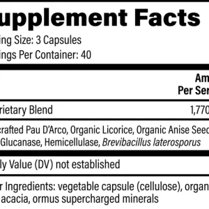 Natural herbal ingredients used in Global Healing Candida Balance