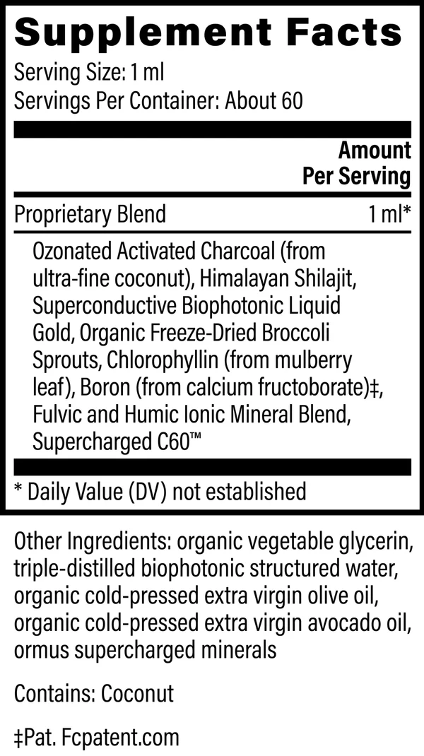Ingredients in Global Healing Toxin Binder Advanced Detox supplement