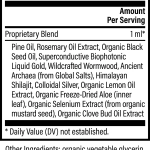 Herbal ingredients used in Global Healing Paratrex II formula