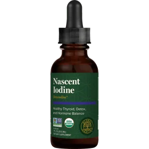 Global Healing Detoxadine Nascent Iodine supplement bottle