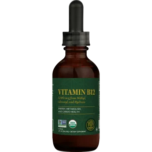 Global Healing Organic Vitamin B12 Liquid supplement bottle