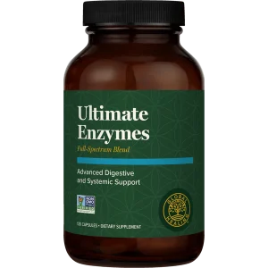Global Healing Ultimate Enzymes 120 capsules digestive enzyme supplement bottle