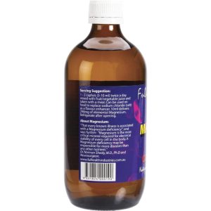 Side view of Fulhealth Industries Magnesium Colloidal bottle