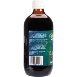 Side view of Fulhealth Industries Colloidal Minerals 500 ml bottle