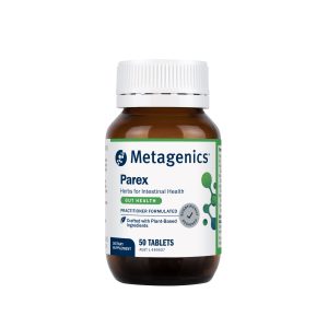 Metagenics ParaX herbal gut support supplement bottle